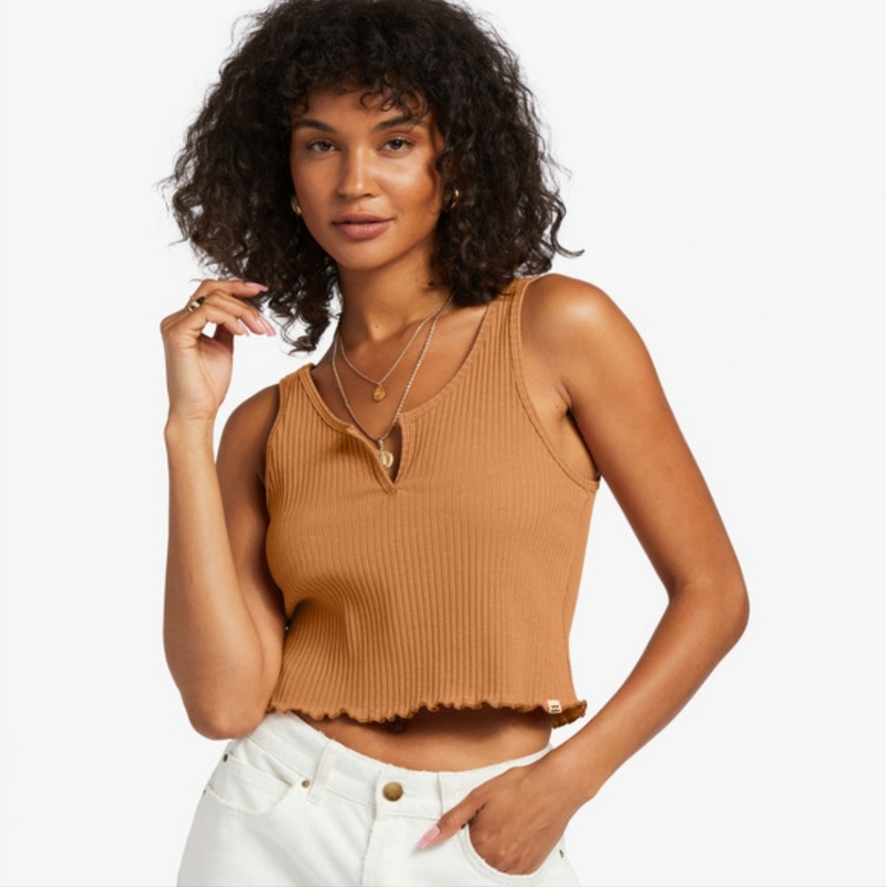 NWOT Billabong Cropped Ribbed Tank Size M & Size L